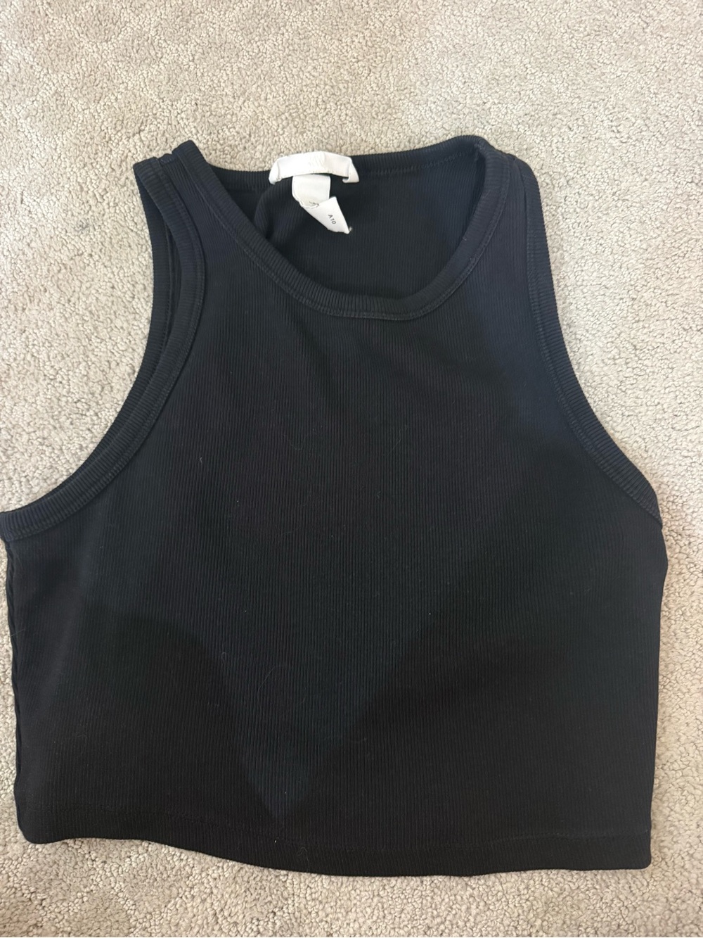 H&M black crop top